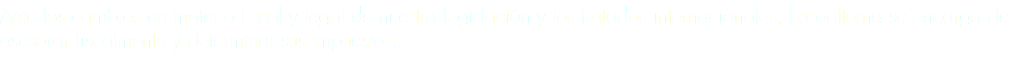 Ante los cambios en materia fiscal y legal de nuestra legislación y los tratados internacionales, fiscoalterna se encarga de asesorar fiscalmente y determinar sus impuestos. 